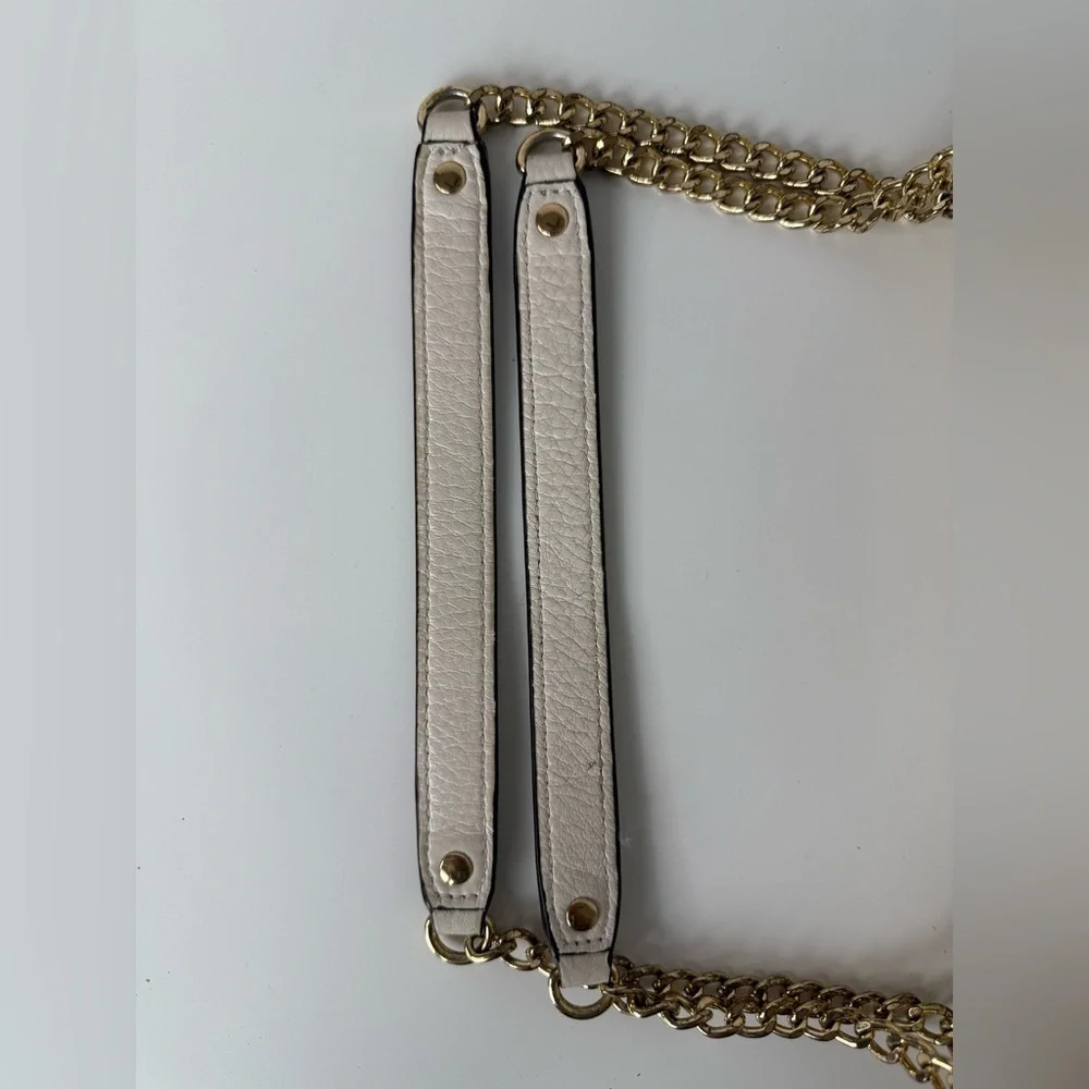 Michael Kors Fulton Shoulder Flap Purse Shoulder Bag with Gold Chain